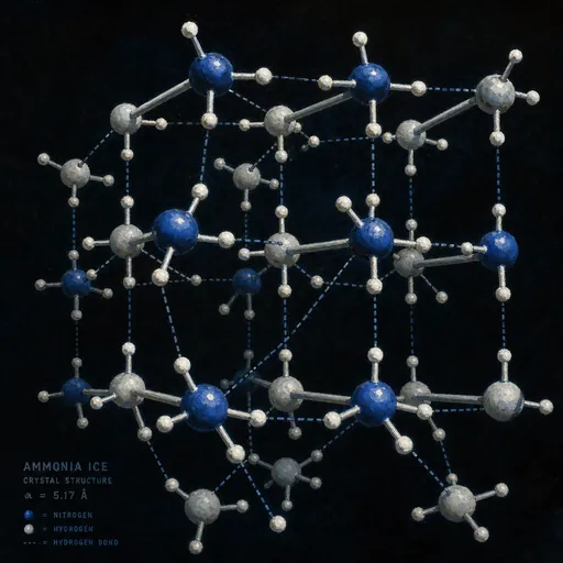 Ammonia Ice molecular view
