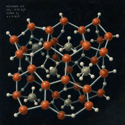 Methane Ice molecular view