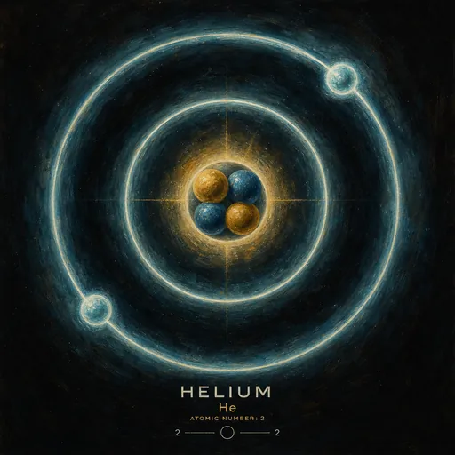 Helium molecular view
