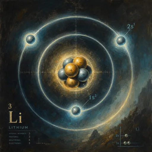 Lithium molecular view