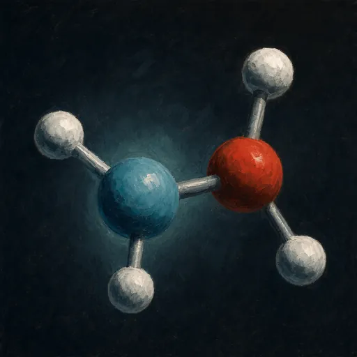 Synth Methane molecular view